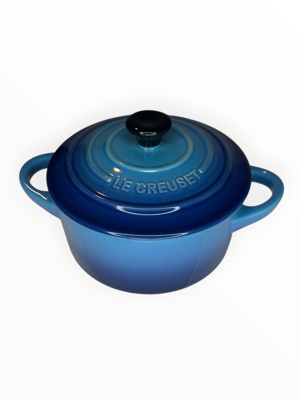 Le Creuset Cocotte mini azure blue Cast Iron Round Dutch Oven